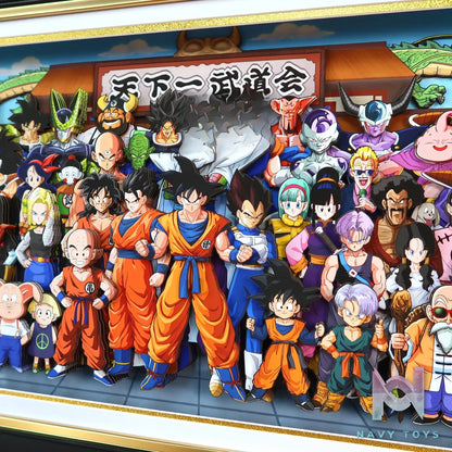 KALA HOME Studio – Dragon Ball Multiple Characters #02 3D Decorative Painting Dragon Ball