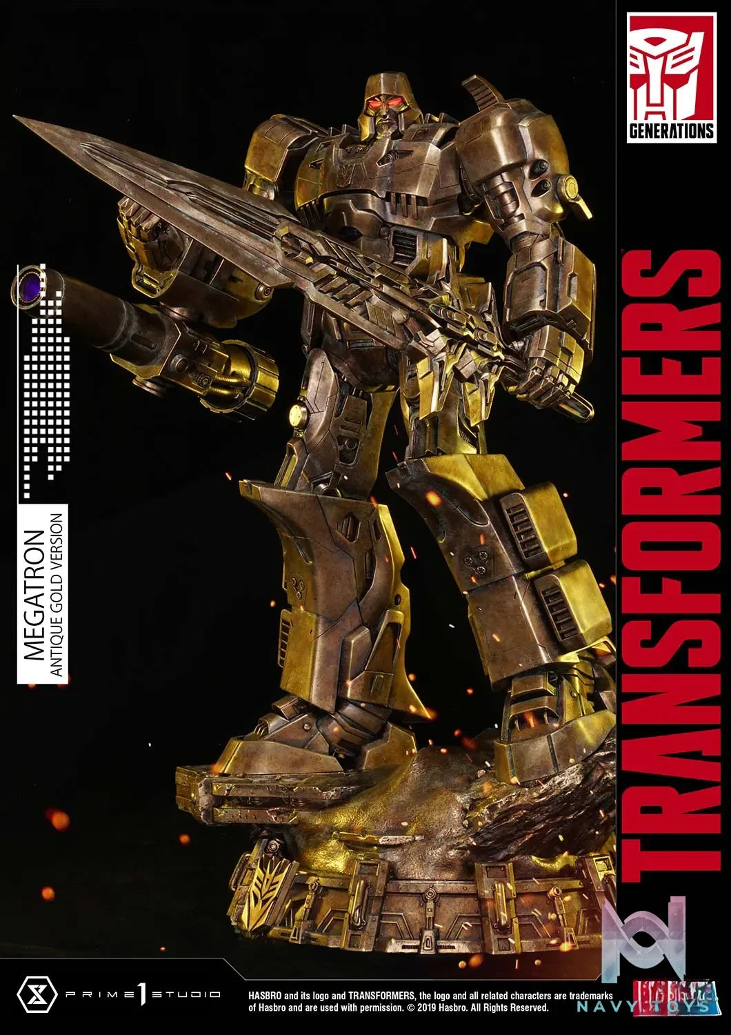 Prime 1 Studio – Premium Masterline Transformers: Generation 1 Megatron PMTF-02 PMTF-02EX PMTF-02AG PMTF-02GL(Licensed)