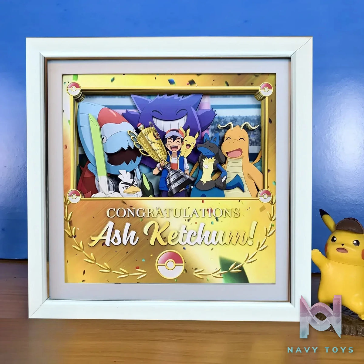 KALA HOME Studio – Congratulation Ash Ketchum! 3D Decorative Painting Pokémon