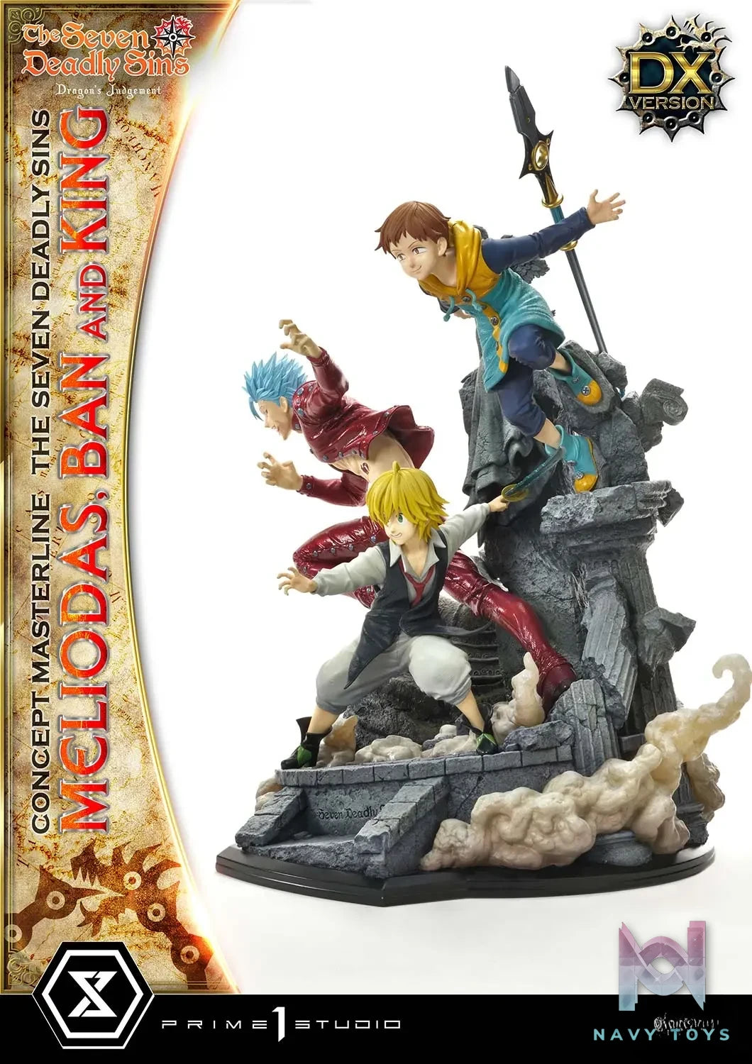 Prime 1 Studio – Concept Masterline The Seven Deadly Sins Meliodas, Ban and King CMNTZ-01 CMNTZ-01DXS (Licensed)