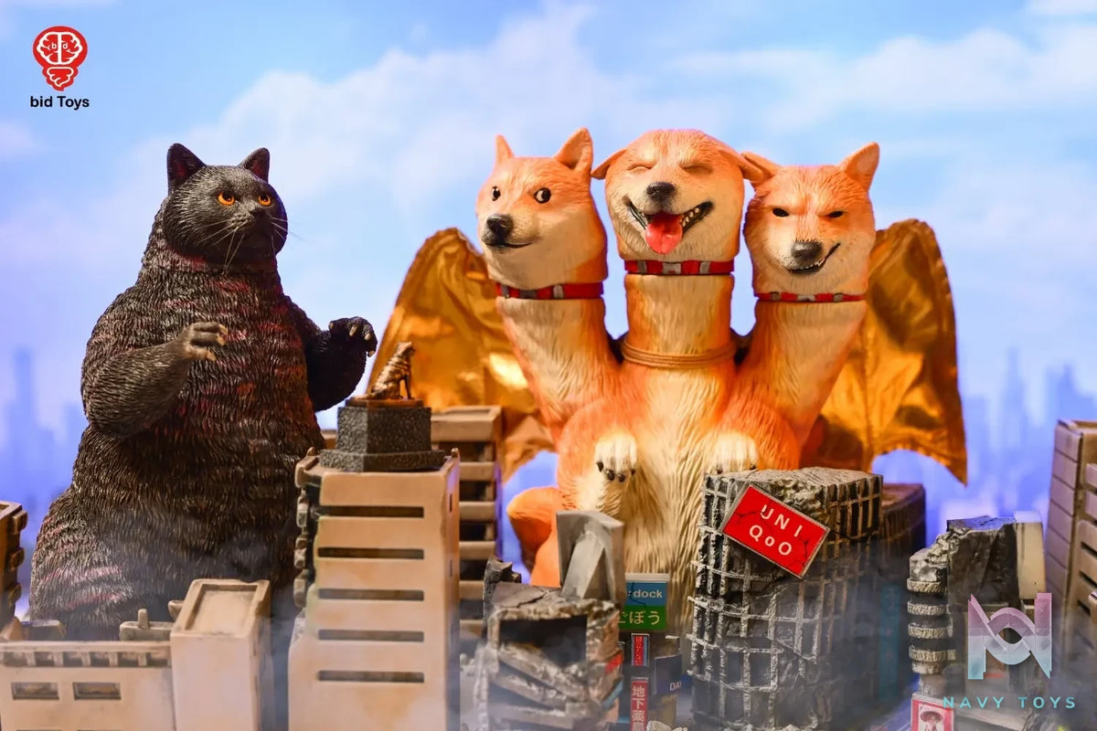 Bid Toys – Original Shiba Inu Ghidorah bid2501 orange & bid2502 black (Licensed)