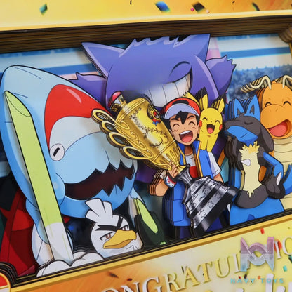KALA HOME Studio – Congratulation Ash Ketchum! 3D Decorative Painting Pokémon
