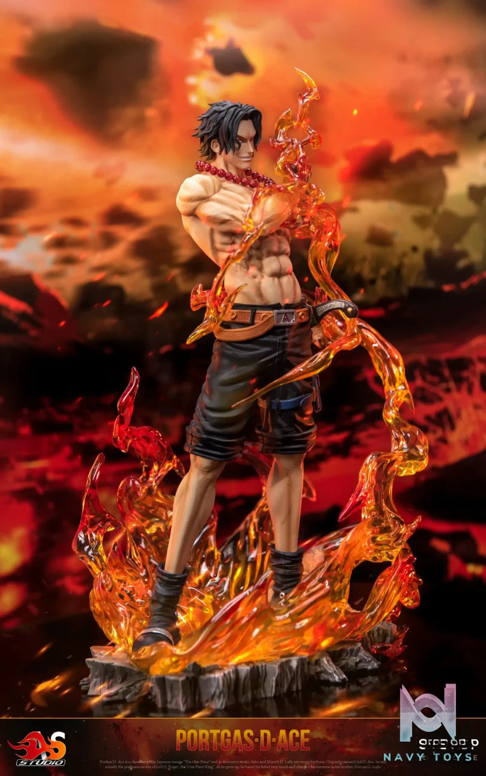 AS Studio – One Piece Flame Ace & Goodbye Ace Bust