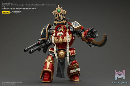 JOYTOY Studio – Warhammer ‘The Horus Heresy’ Thousand Sons Contemptor-Osiron Dreadnought With Gravis Force Blade And Gravis Autocannon JT8636 (Licensed)