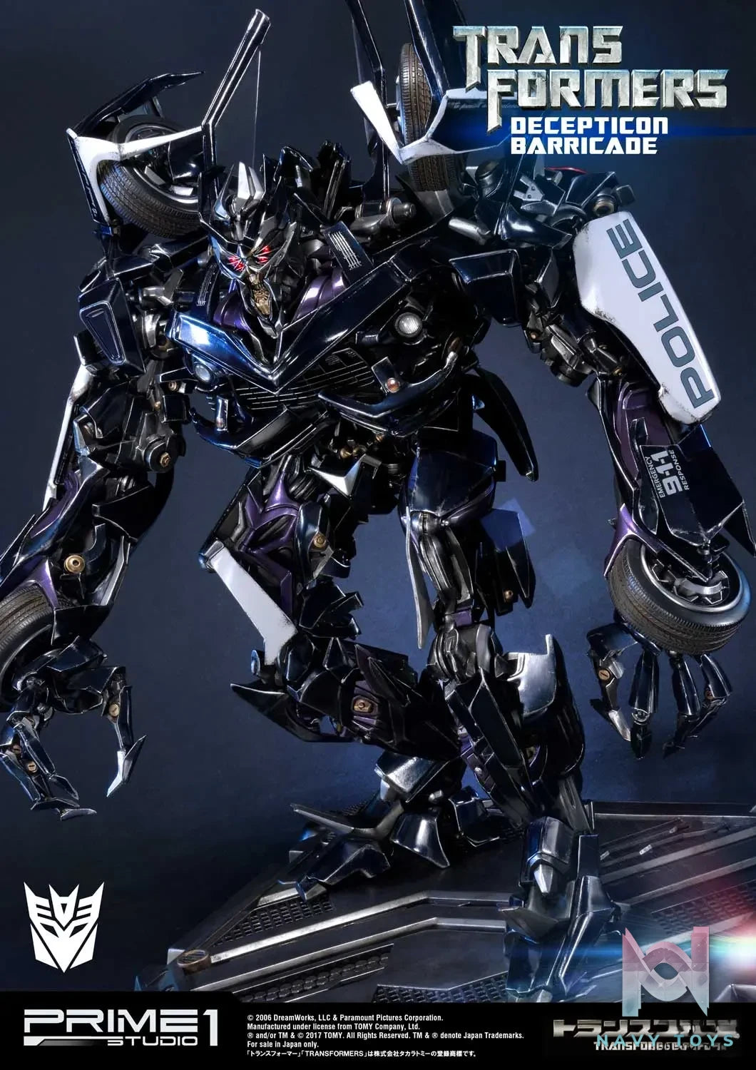 Prime 1 Studio – Museum Masterline Transformers (Film) Decepticon Barricade MMTFM-15 (Licensed)