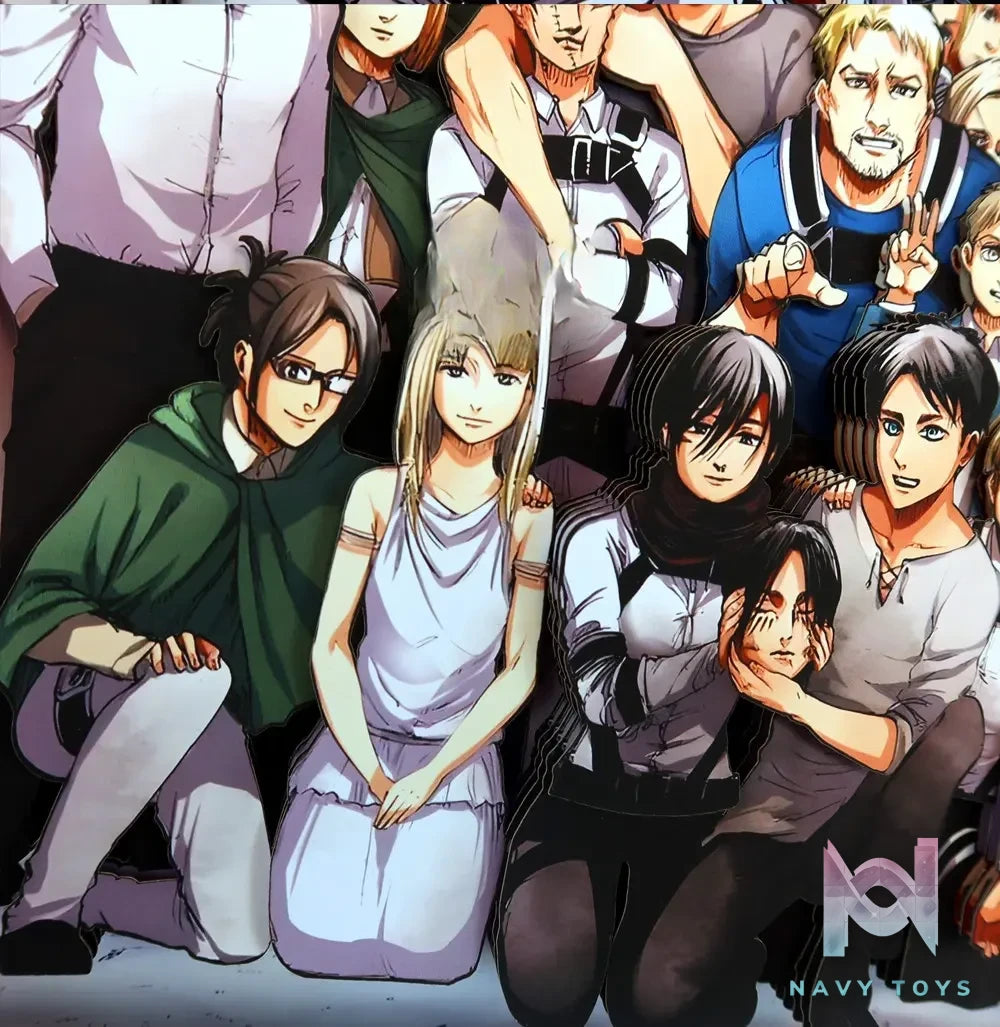 KALA HOME Studio – Attack on Titan Multiple Characters #03 Titan 3D Decorative Painting Attack on Titan