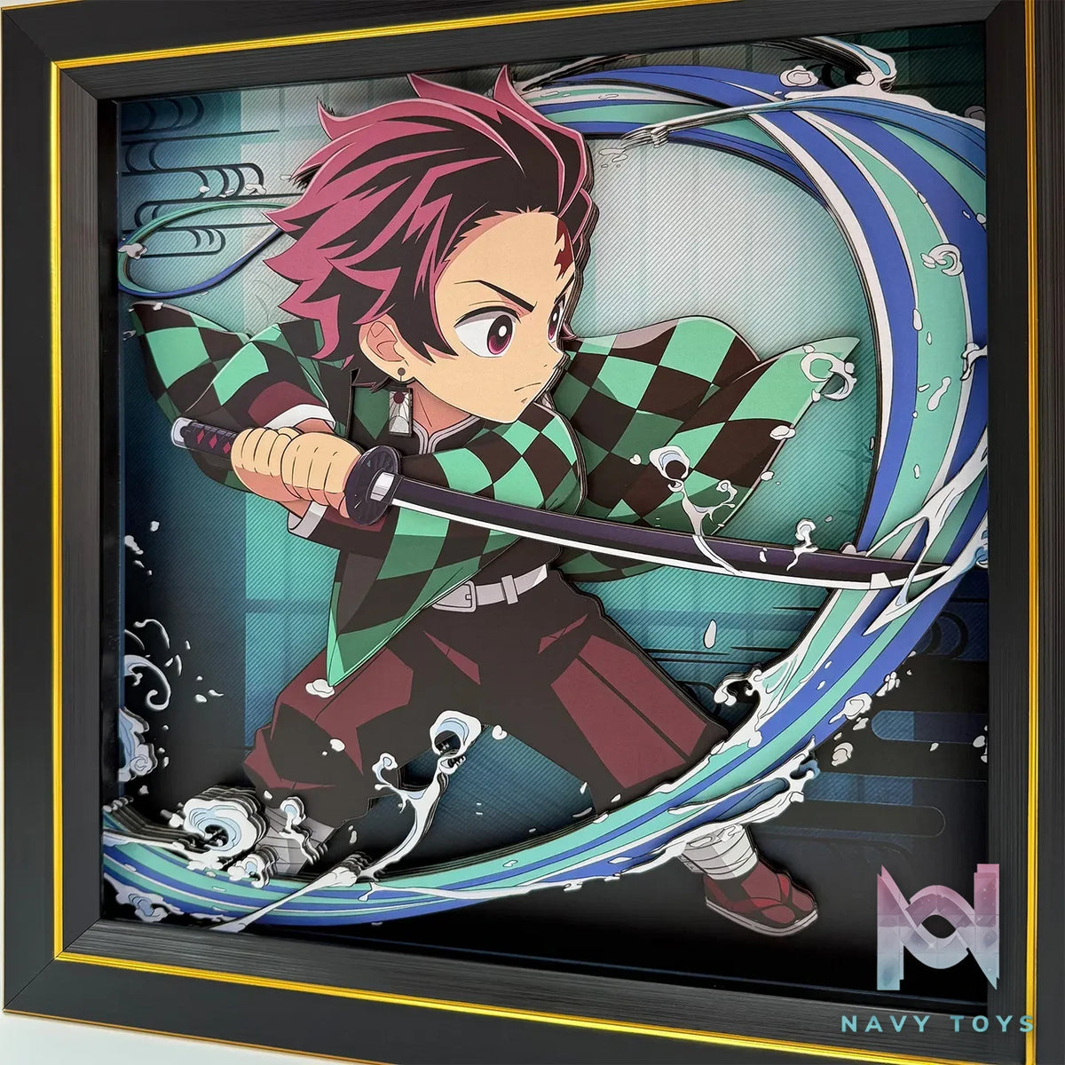 Aotupanda Studio – Tanjiro Kamado 3D Decorative Painting Demon Slayer