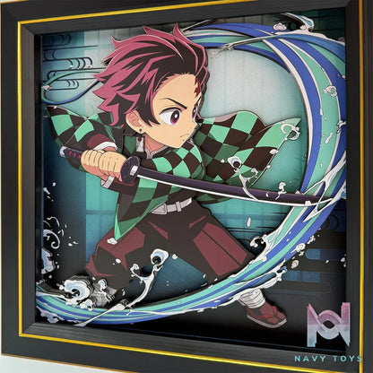 Aotupanda Studio – Tanjiro Kamado 3D Decorative Painting Demon Slayer