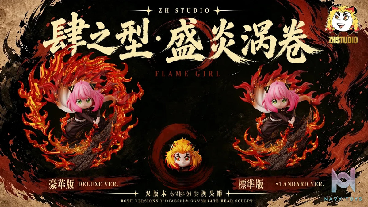 ZH Studio – Anya Cosplay Demon Slayer Kyojuro Rengoku Spy x Family