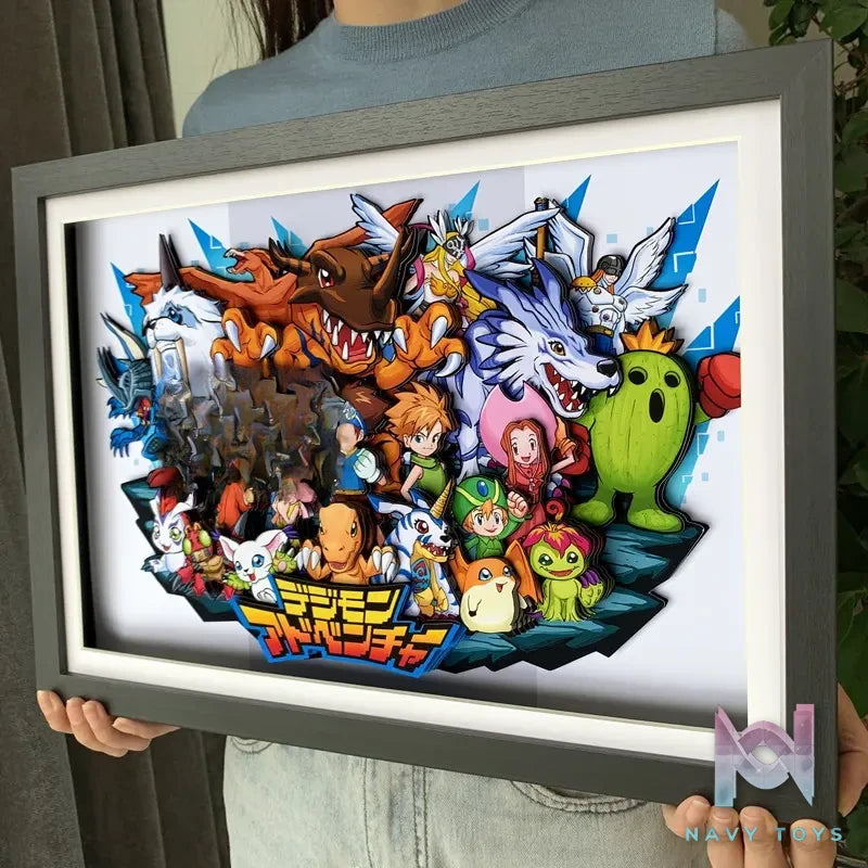 KALA HOME Studio – Digimon Multiple Characters #04 3D Decorative Painting Digimon