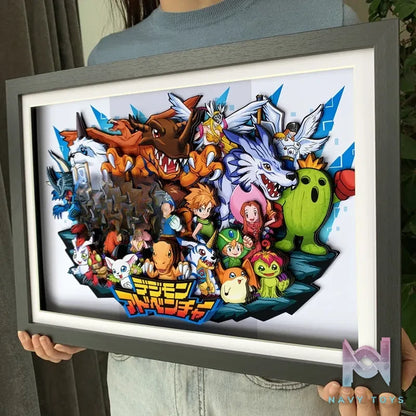 KALA HOME Studio – Digimon Multiple Characters #04 3D Decorative Painting Digimon