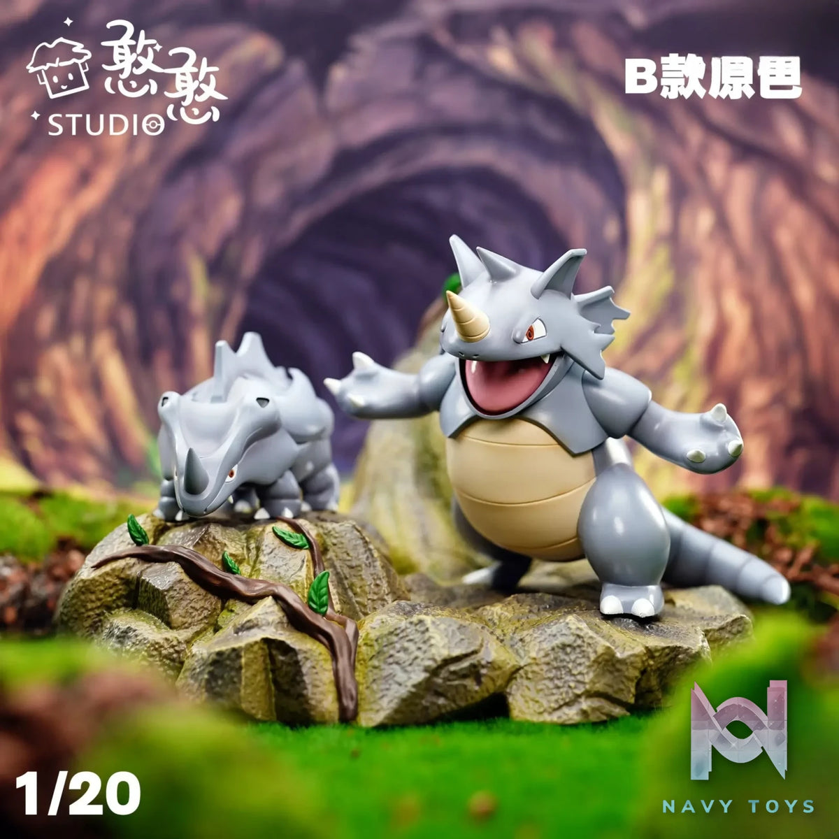 Han Han Studio – Pokémon Rhydon Evolution Group