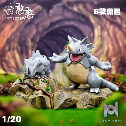 Han Han Studio – Pokémon Rhydon Evolution Group
