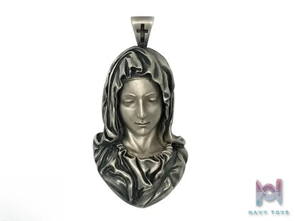 Shou Jiang Studio – Custom Hand‑Carved Tribute to Michelangelo Pendant Original