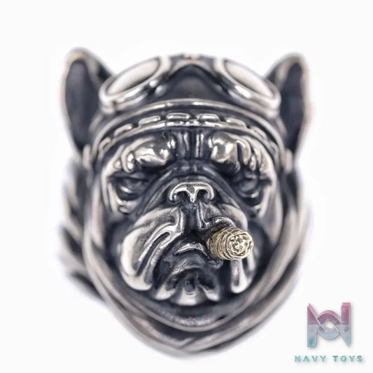 Raven Studio (silver jewelry) – Original Exclusive Design “Flying Tiger” Bulldog Ring Original