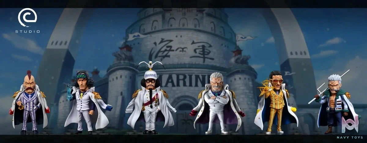 C Studio - One Piece Navy Series Hero of the Marines Monkey D. Garp resin statue Navy Toys anime figure