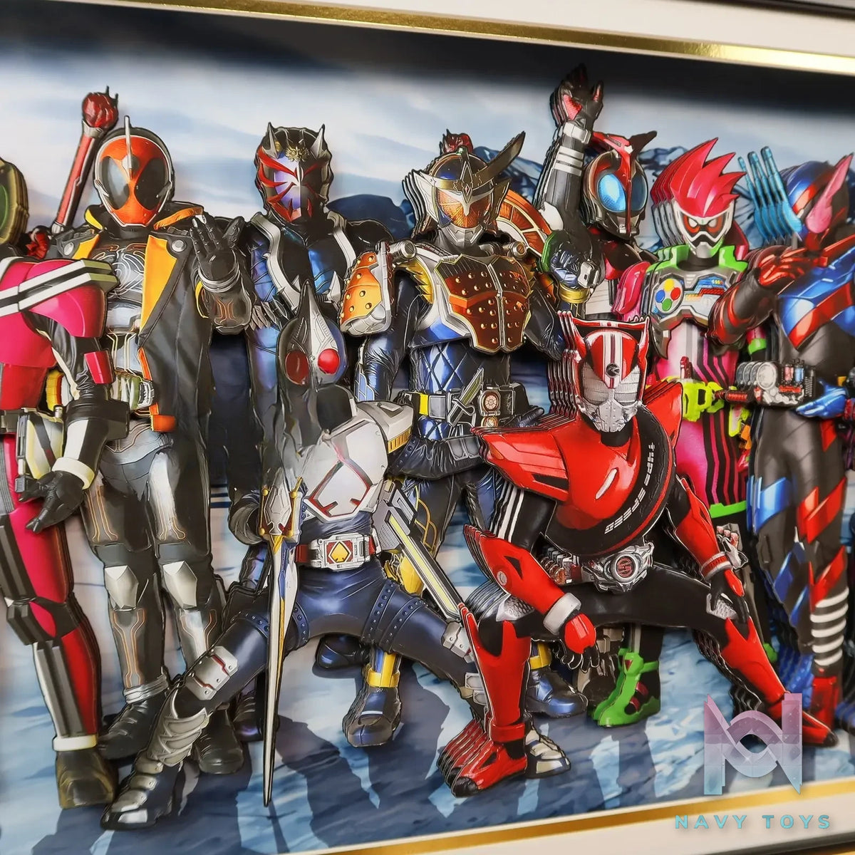 KALA HOME Studio – Kamen Rider Multiple Characters #02 3D Decorative Painting Kamen Rider