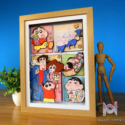 KALA HOME Studio – Crayon Shin-chan Multiple Characters #08 3D Decorative Painting Crayon Shin-chan