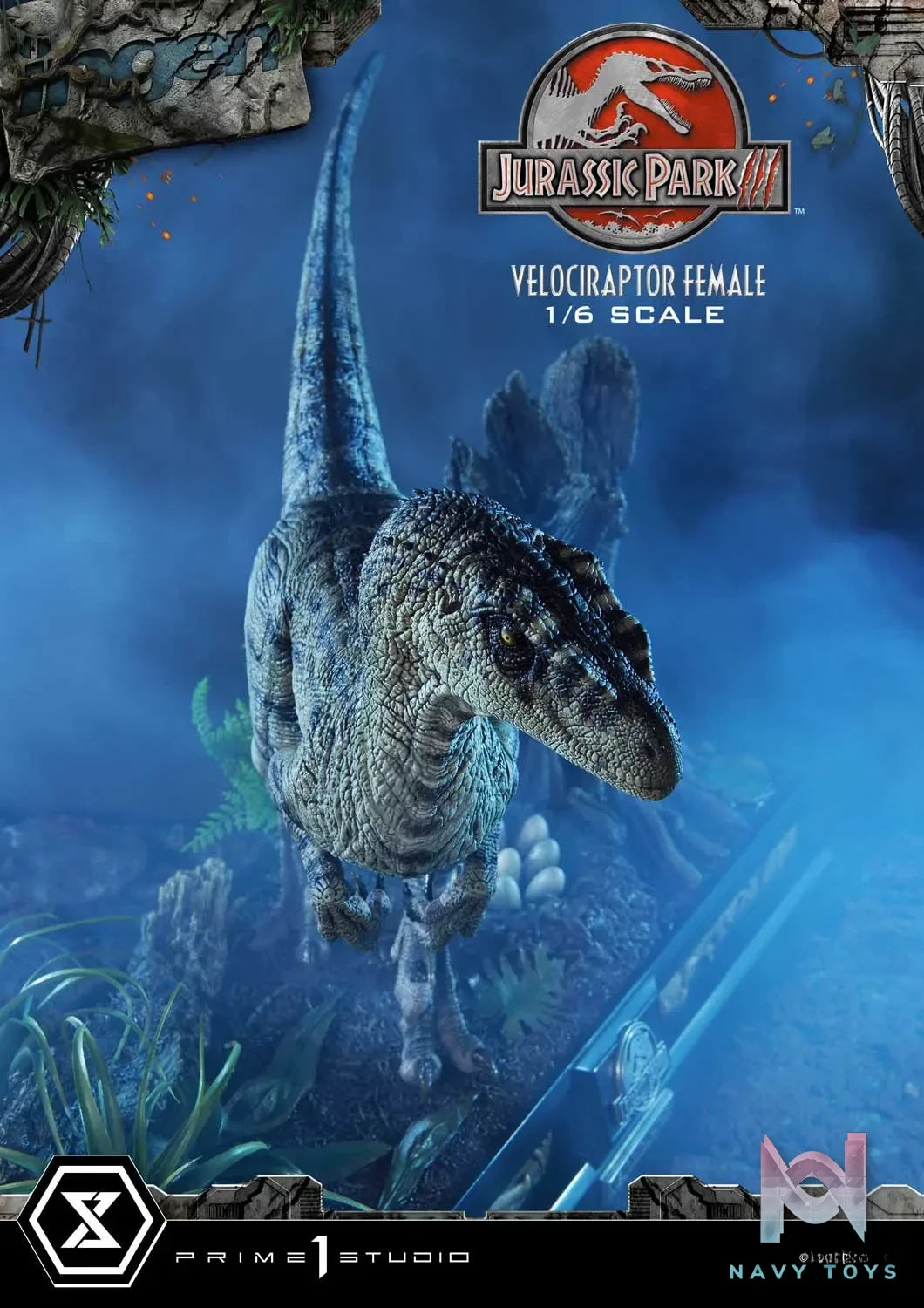 Prime 1 Studio – Legacy Museum Collection Jurassic Park III (Film) Velociraptor Female LMCJP-11 LMCJP-11S (Licensed)