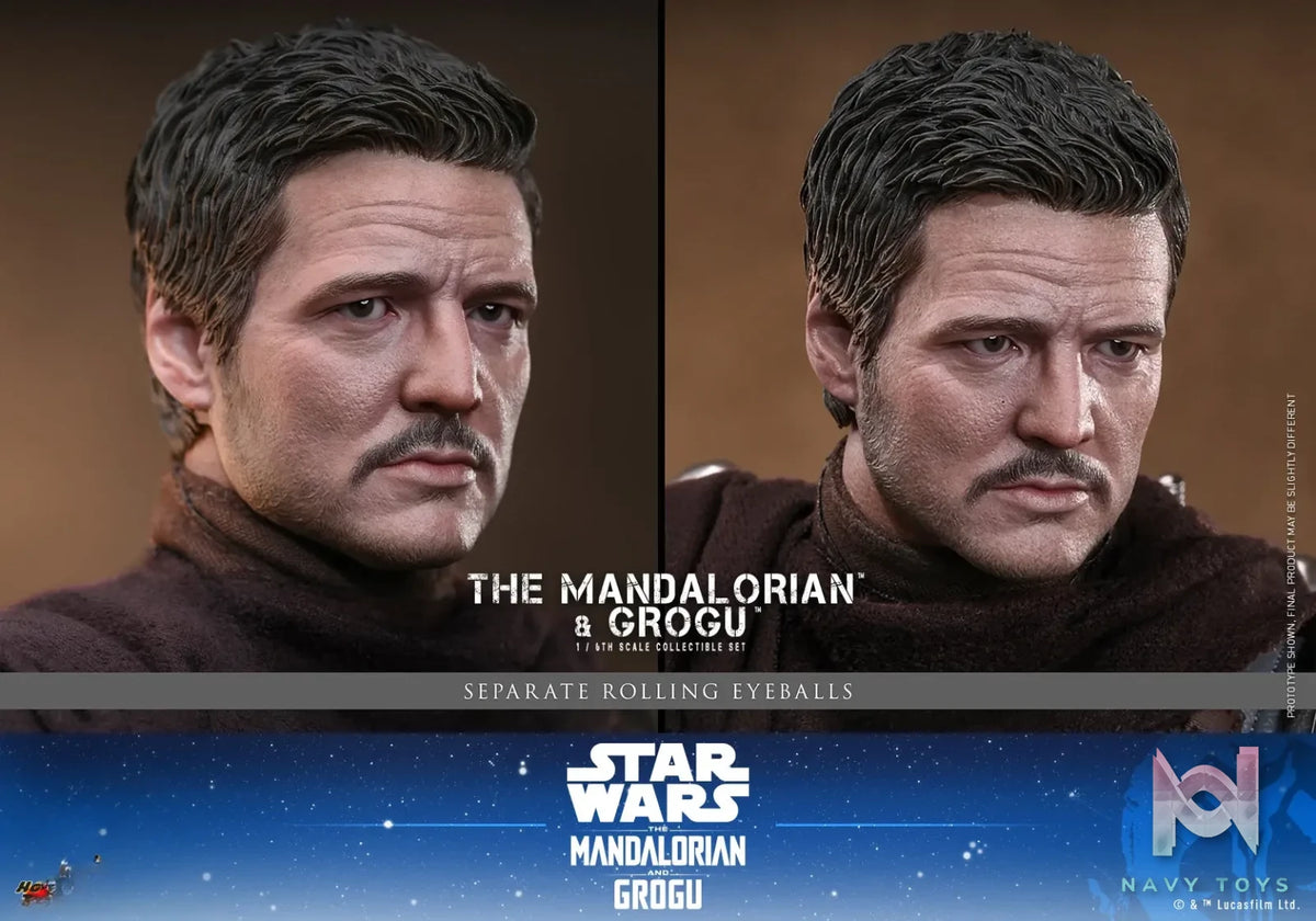Hottoys – Star Wars: The Mandalorian X Grogu The Mandalorian and Grogu 1/6th scale Collectible Set MMS871 MMS872 (Licensed)