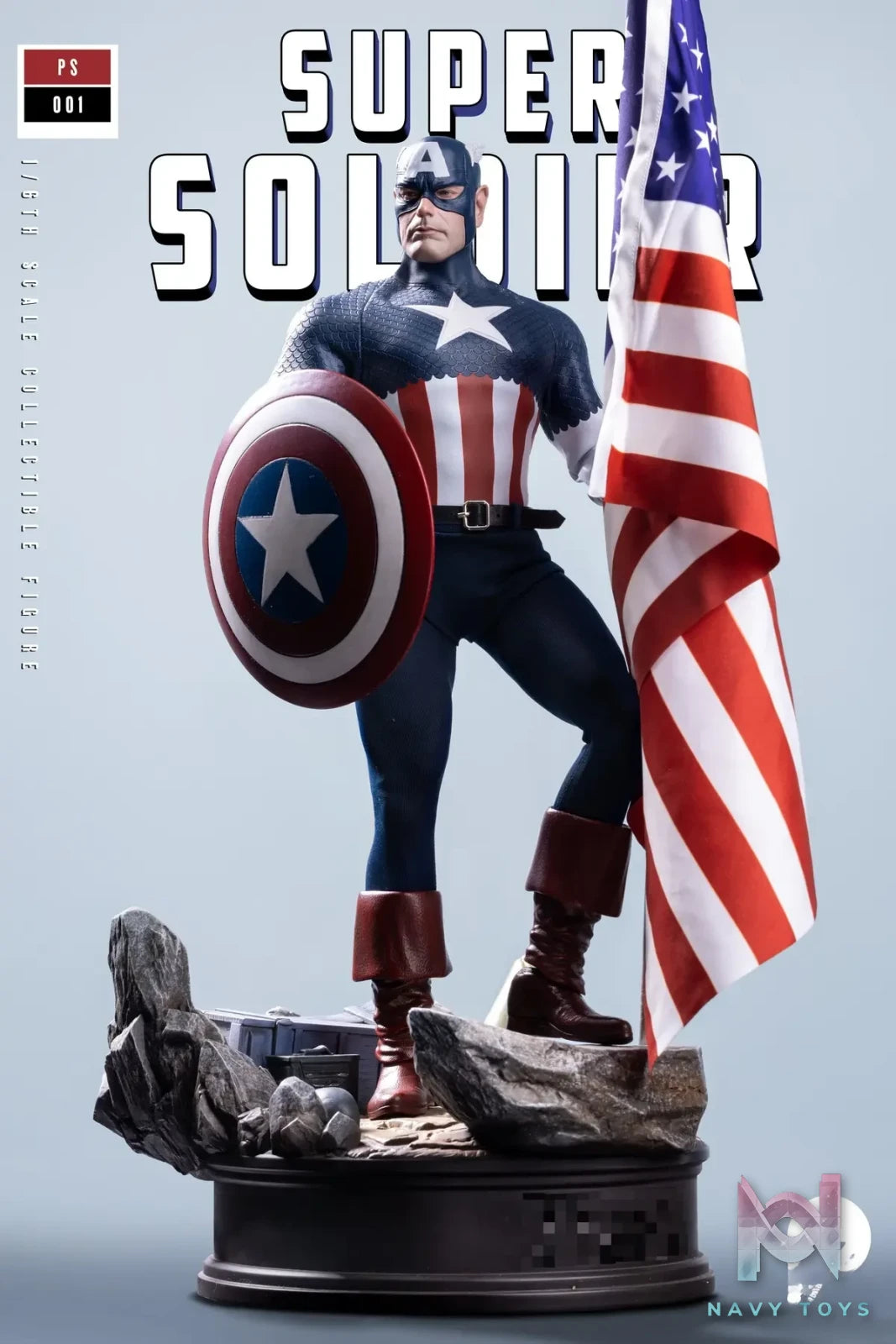 Power Studio – Marvel 1/6 scale super soldier Captain America figure PS001