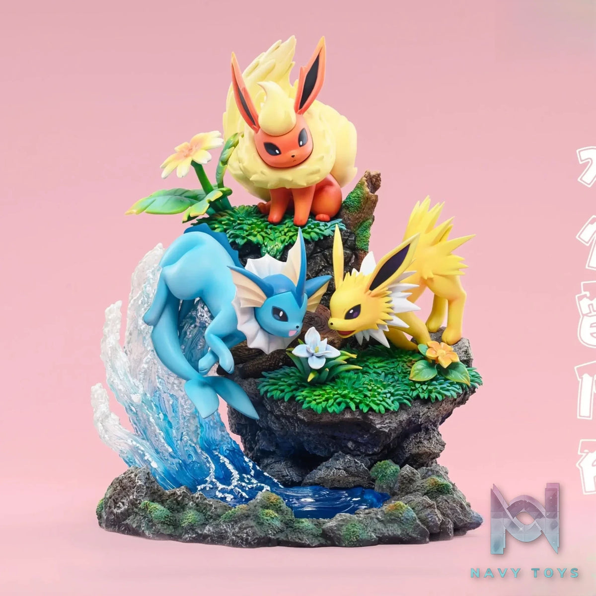 DM Studio – Pokémon Ecological Family Series #3 Eevee Family Stitching 1 Water Fire Thunder Eevee