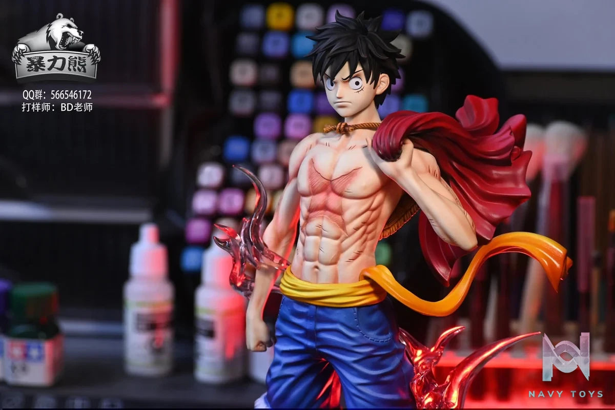 Straw Hat Luffy resin statue violent bear studio anime figure