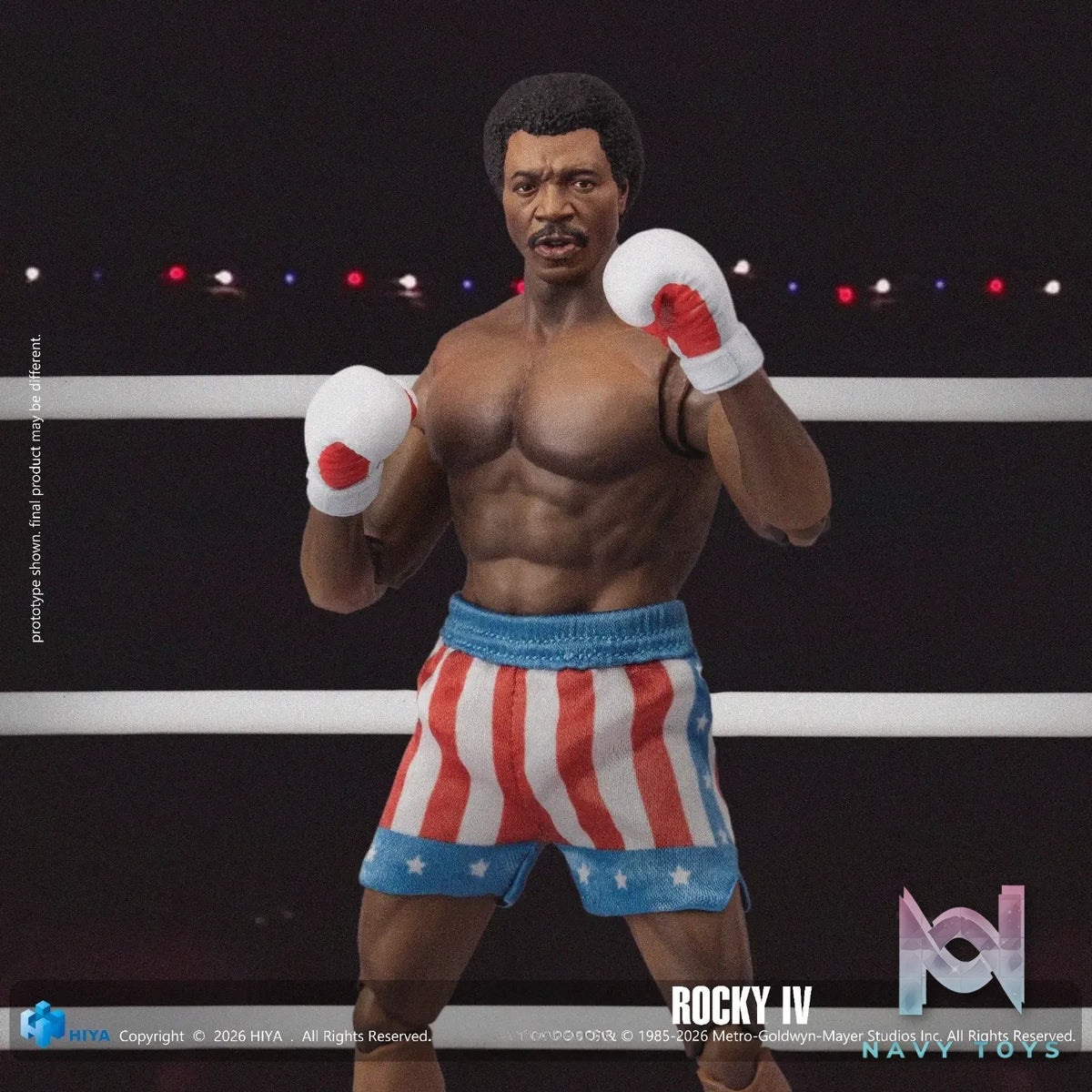 Hiya Toys – Exquisite Super Series Rocky IV Apollo Creed 1/12 Scale Action Figure ESR0233 (Licensed)