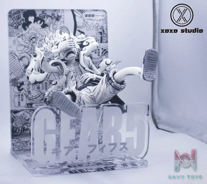 Xoxo Studio – One Piece Black and white manga Gear 5 Luffy