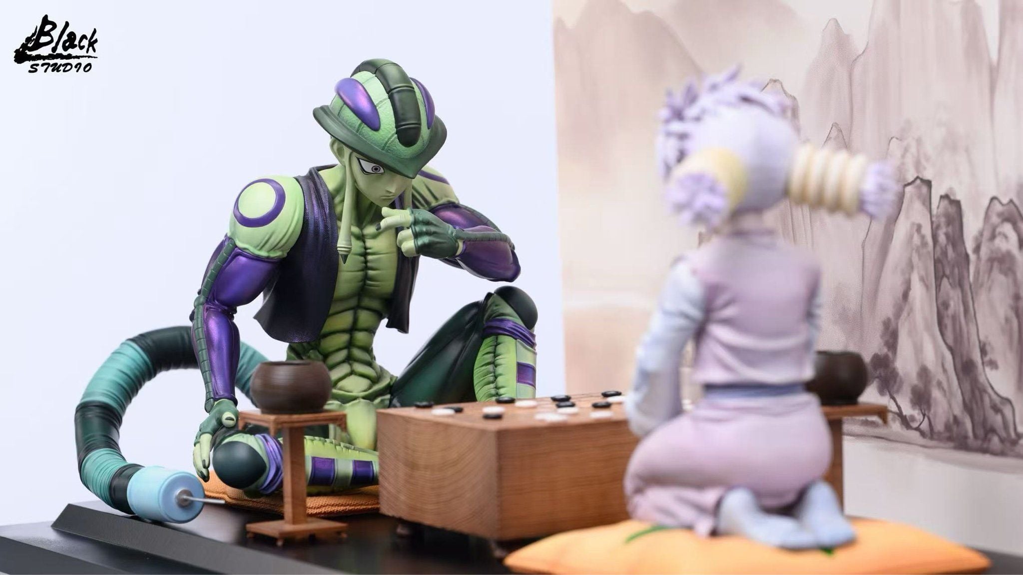 Meruem vs Komugi - Hunter x Hunter - Black Stone Studio resin statue black Stone studio anime figure