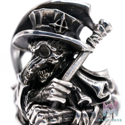Raven Studio (silver jewelry) – Exclusive Design “HUNTER” Plague Doctor Ring Original