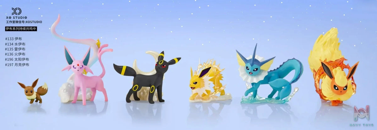 XO Studio – Pokémon 1/20 Eevee Family Ecology #2 Jolteon & Flareon