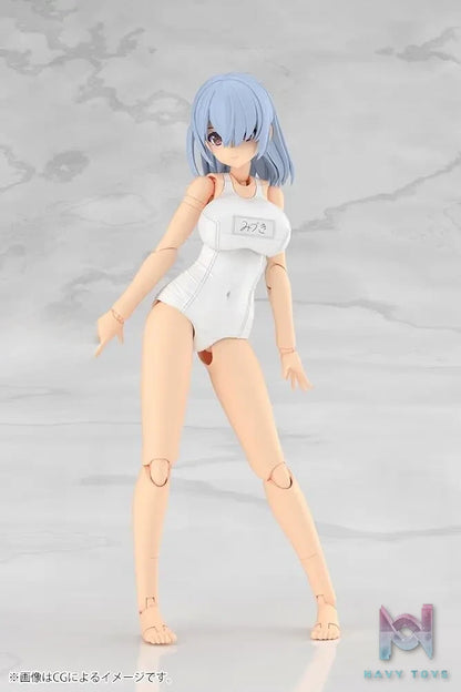 Kotobukiya – Frame Arms Girl Mizuki – School Swimsuits – White Ver. (Licensed)