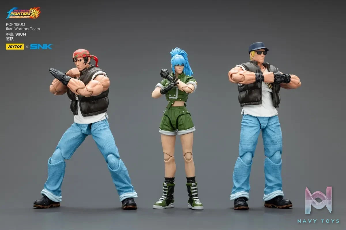 JOYTOY – 1/18 The King of Fighters 98 UM Ikari Team Leona Heidern & Ralf Jones & Clark Still JT01703 JT01710 JT01727 (Licensed)