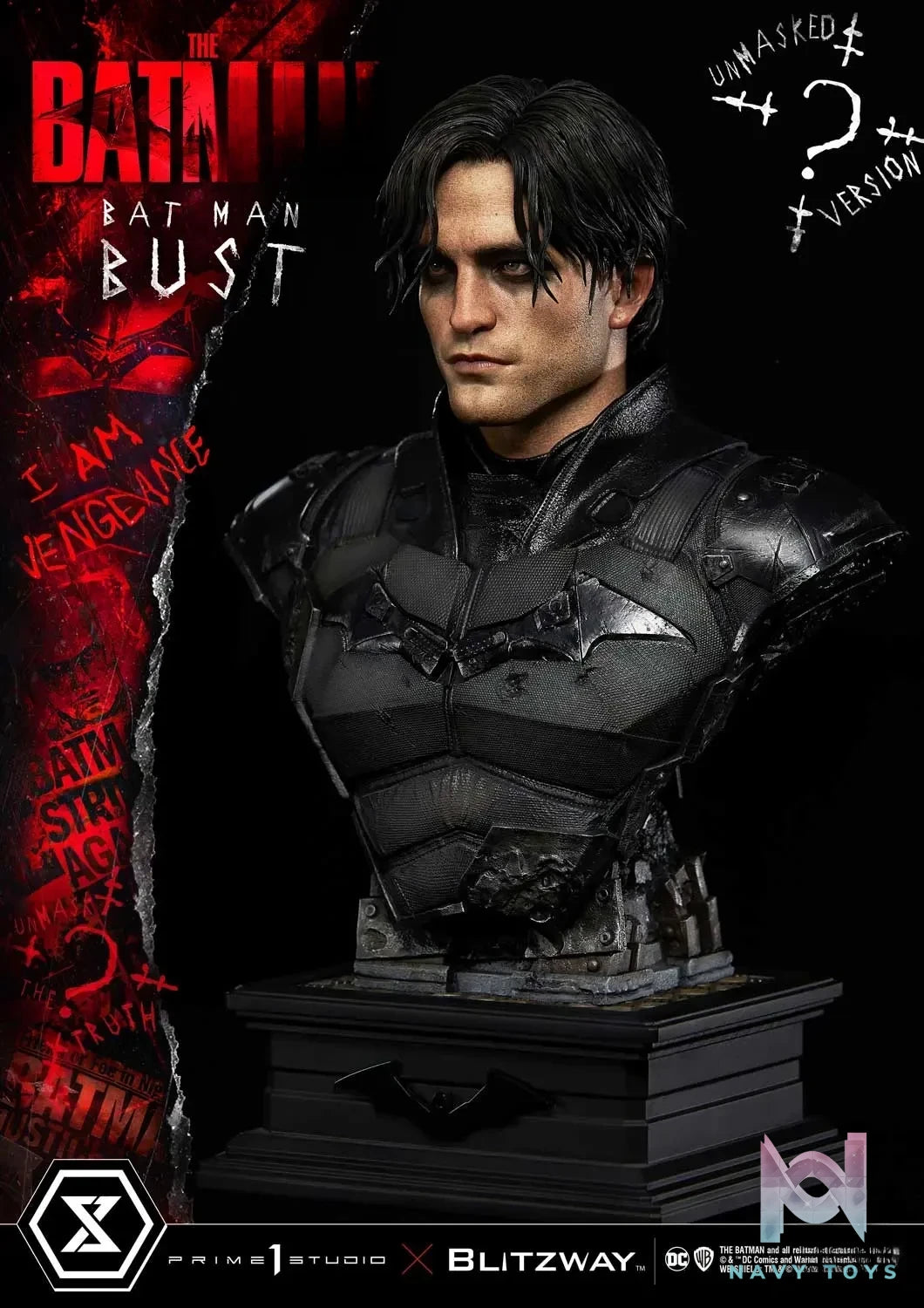 Prime 1 Studio – Premium Bust The Batman (Film) The Batman PBDC-09 PBDC-10 (Licensed)