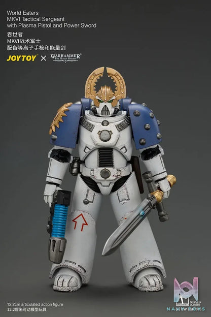 JOYTOY – World Eaters MKVI Tactical Sergeant with Plasma Pistol and Power Sword JT05145 (Licensed)