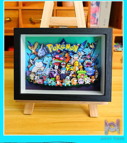 Yu Zhi Jiang Studio – Pokémon Multiple Characters 3D Decorative Painting Pokémon