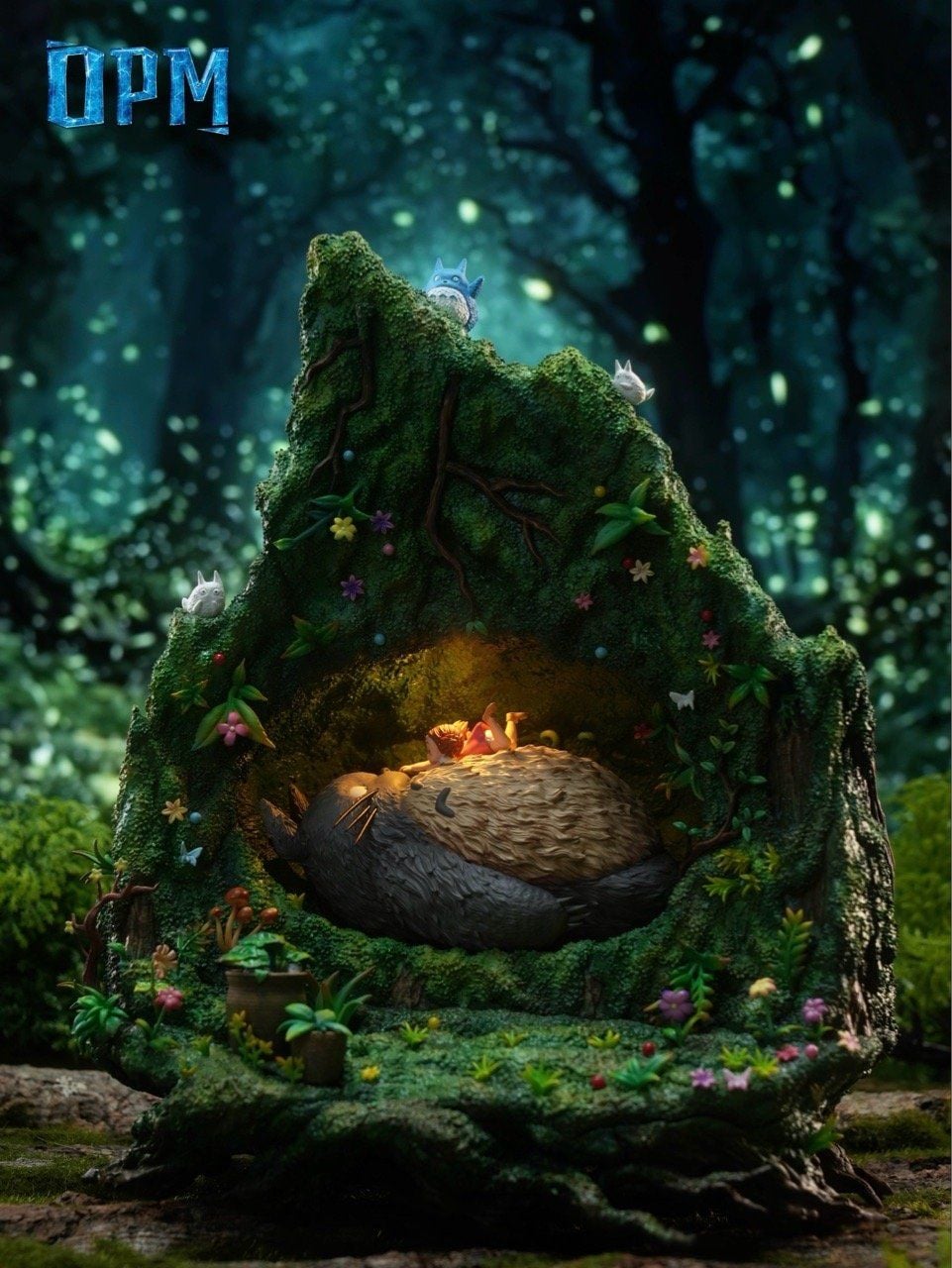 Totoro in the tree hole - My Neighbor Totoro - OPM Studio resin statue opm studio anime figure
