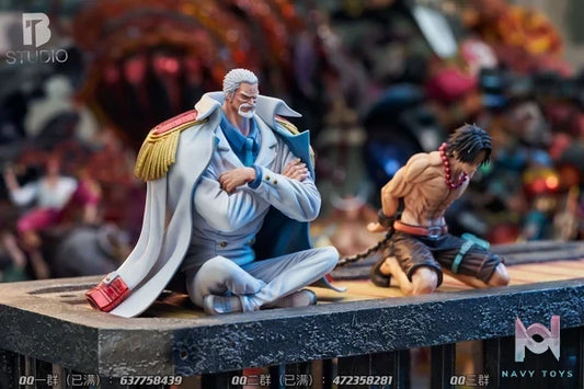 BT Studio - One Piece Summit War Saga Series 5 Monkey D. Garp resin statue Navy Toys anime figure
