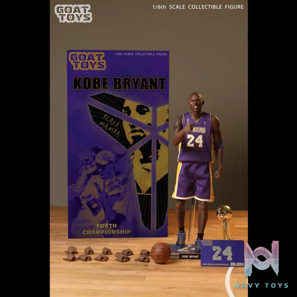 Goat Toys Studio – NBA 1/6 Kobe’s fourth championship
