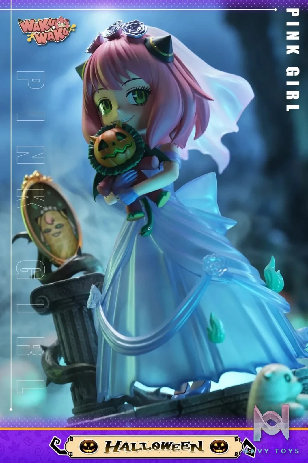 WakuWaku Studio - Halloween Anya Spy x Family resin statue Navy Toys anime figure