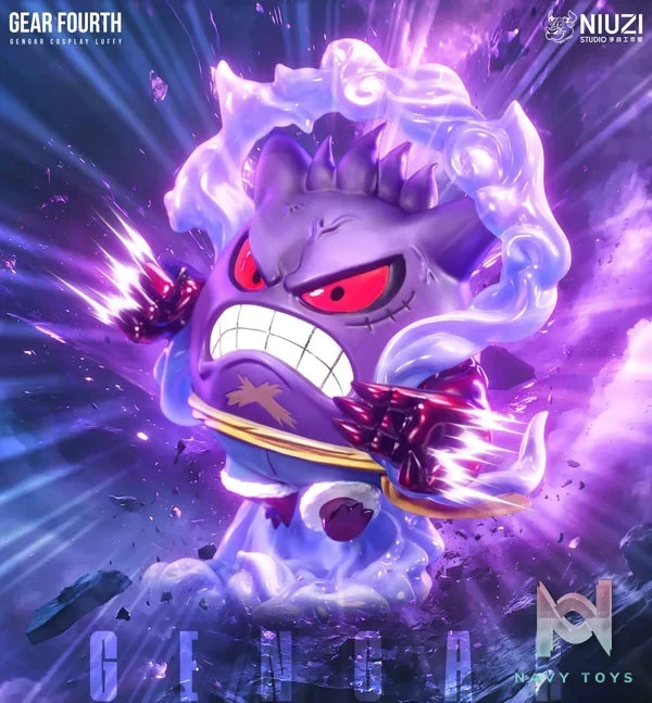 NIUZI Studio - Pokémon Gear 4 Gengar resin statue Navy Toys anime figure