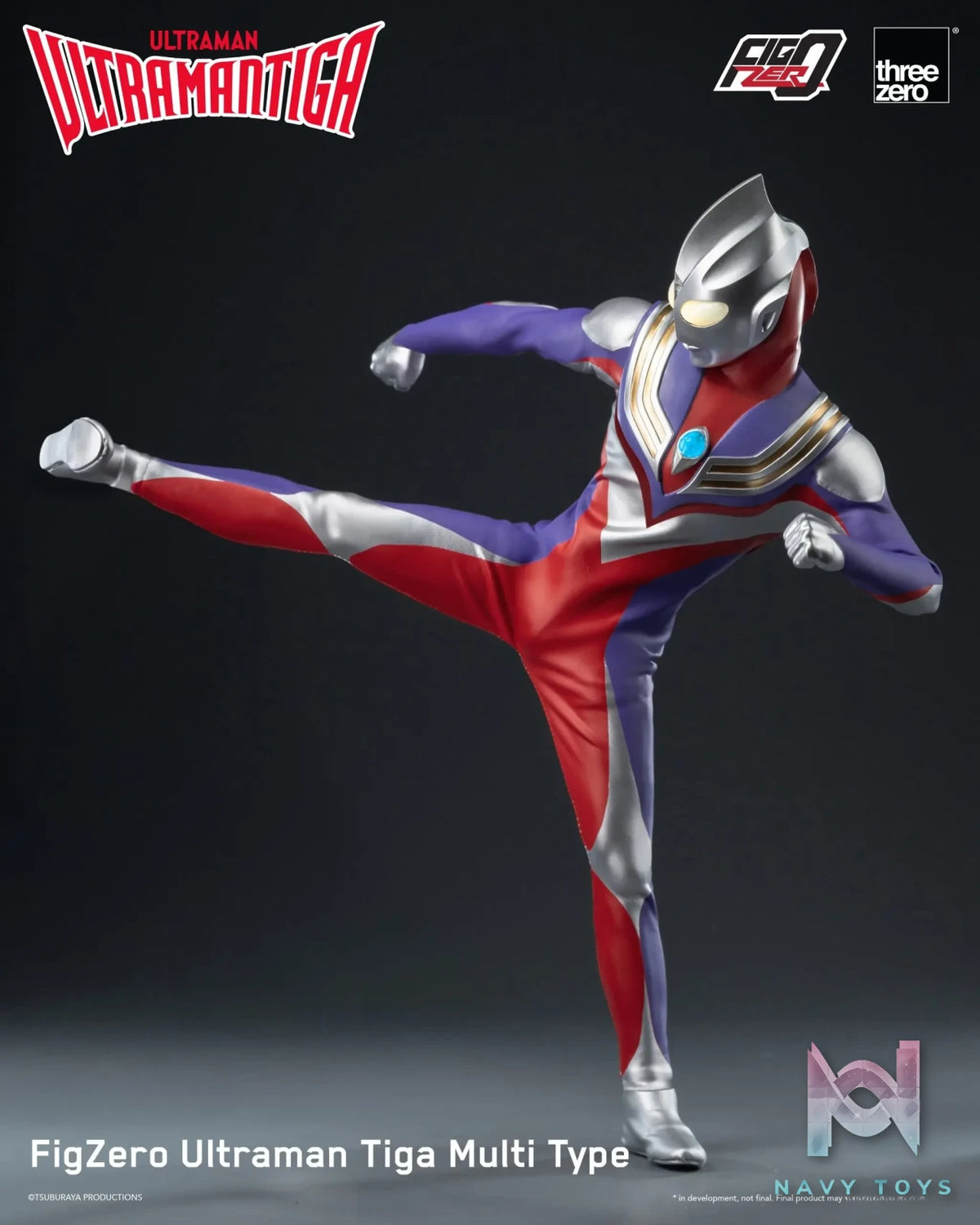 Threezero – Ultraman Tiga FigZero Ultraman Tiga Multi Type 3Z05670W0 (Licensed)