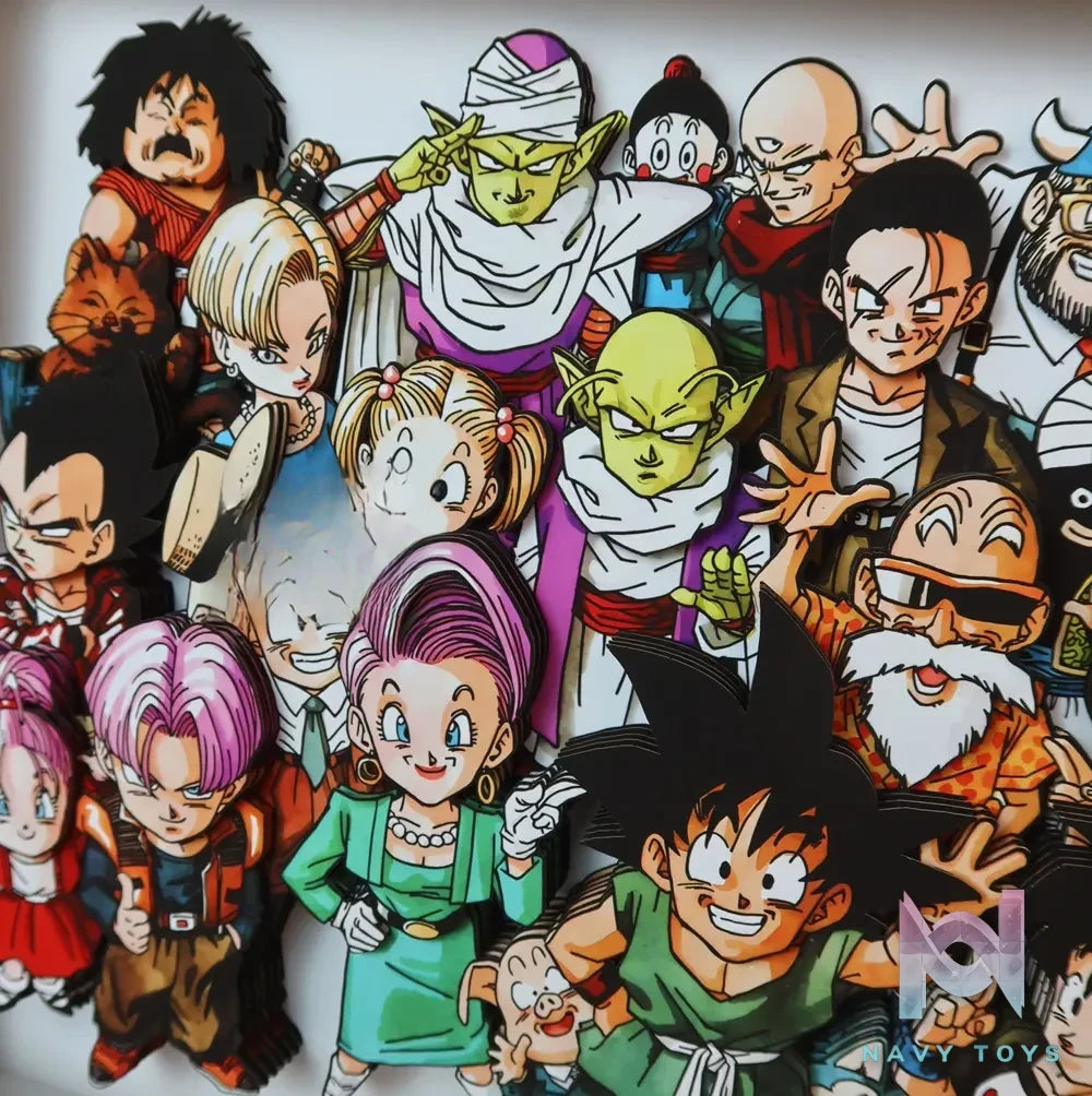 KALA HOME Studio – Dragon Ball Multiple Characters #08 3D Decorative Painting Dragon Ball