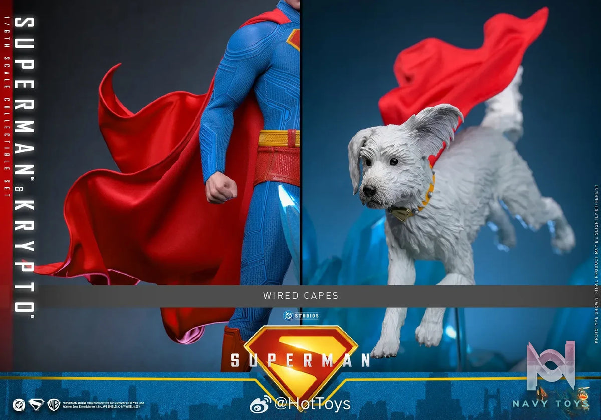 Hottoys – Superman & Krypto 1/6th scale Collectible Set MMS812 (Licensed)