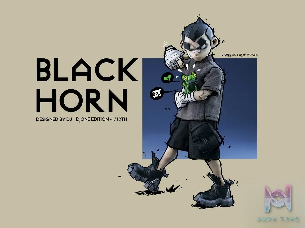 D ONE Studio – Black Horn Doll 1/12 The Year of The Loong (Licensed)