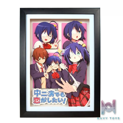 KALA HOME Studio – Takanashi Rikka X Togashi Yuta #02 3D Decorative Painting Love, Chunibyo & Other Delusions!