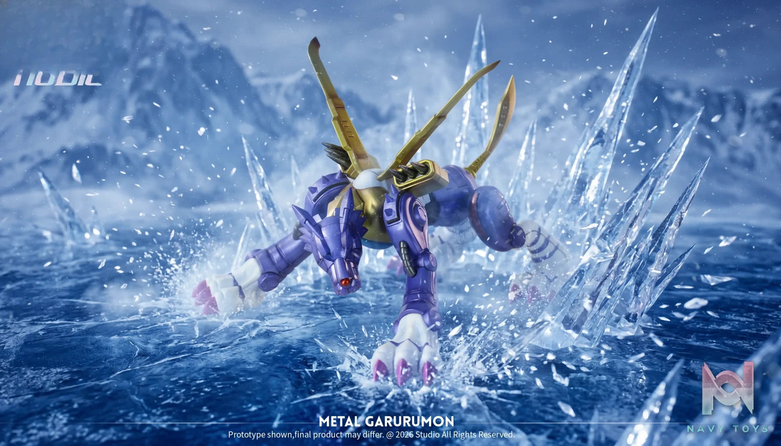 Hudie Studio – Metal Garurumon Digimon