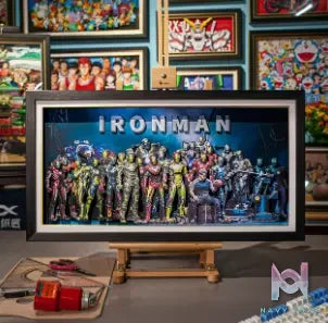 Yu Zhi Jiang Studio – Iron Man Series #3 3D Decorative Painting Marvel