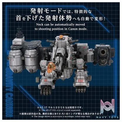 TAKARA TOMY – ZOIDS AZ-17EX Ultrasaurus Gravity Cannon Plastic Model (Licensed)